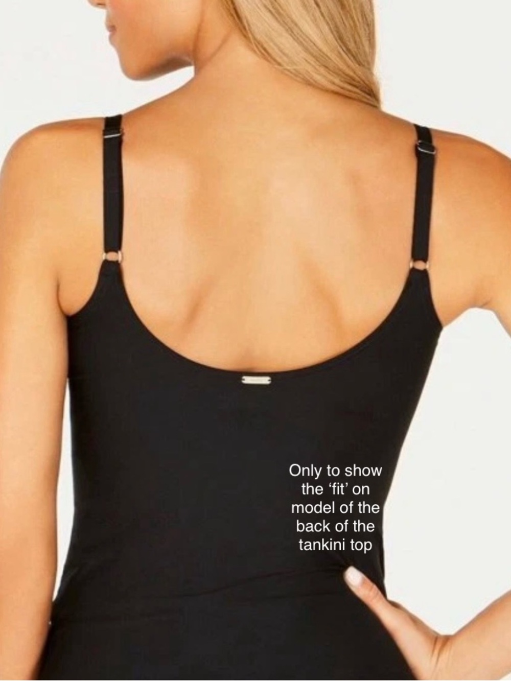 CALVIN KLEIN Tropical Waters Twist-Front Tankini Top, EUC, Sz. XL - Picture 13 of 14